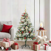 Albero di Natale artificiale Verde e bianco 150 cm 3395174