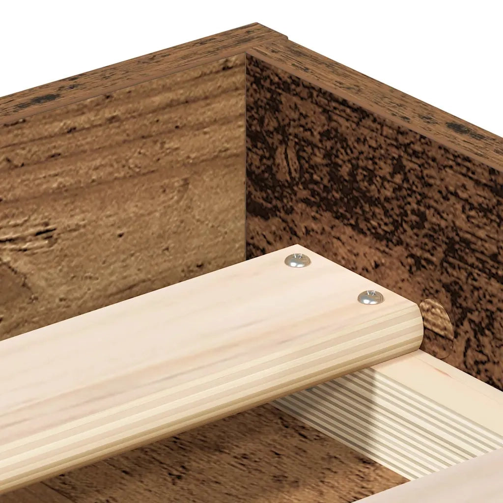 Giroletto senza Materasso Legno Antico 180x200 cm in Truciolato 3328861