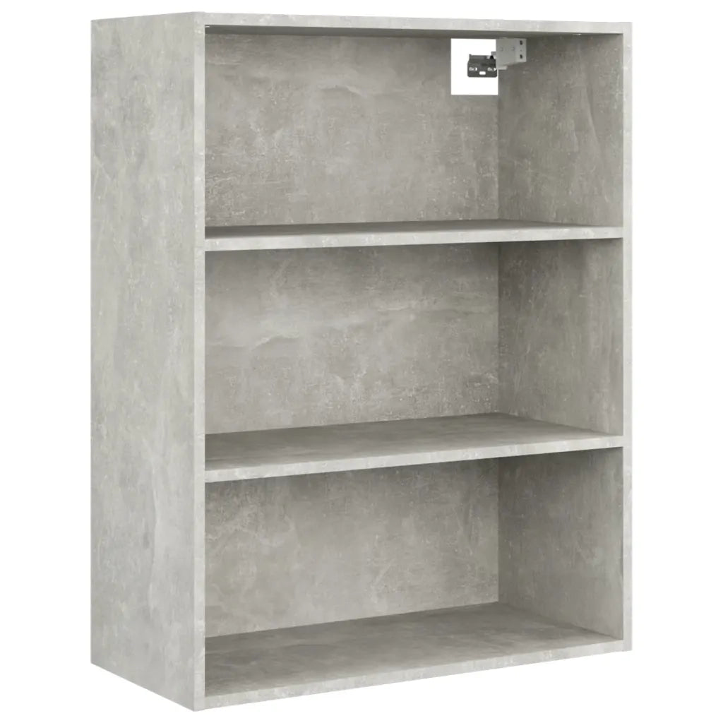 Mobile a parete ottimizza lo spazio 69,5 x 32,5 x 90 cm design moderno finitura liscia in legno composito grigio cemento 02_0048033