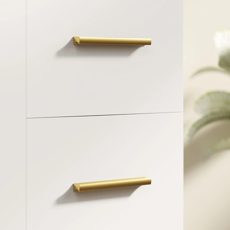 MOBILETTO SOTTOLAVABO 70x30x65 cm Bianco con 2 ripiani e 3 cassetti