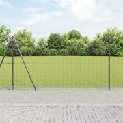 Recinzione con Posto Grigio 1,2 x 10 m Acciaio 3350927
