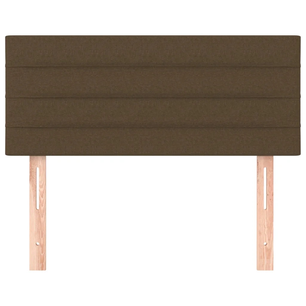 Testiera-Testata-Testiera Decorativa Marrone Scuro 90x5x78/88 cm in Tessuto 117231