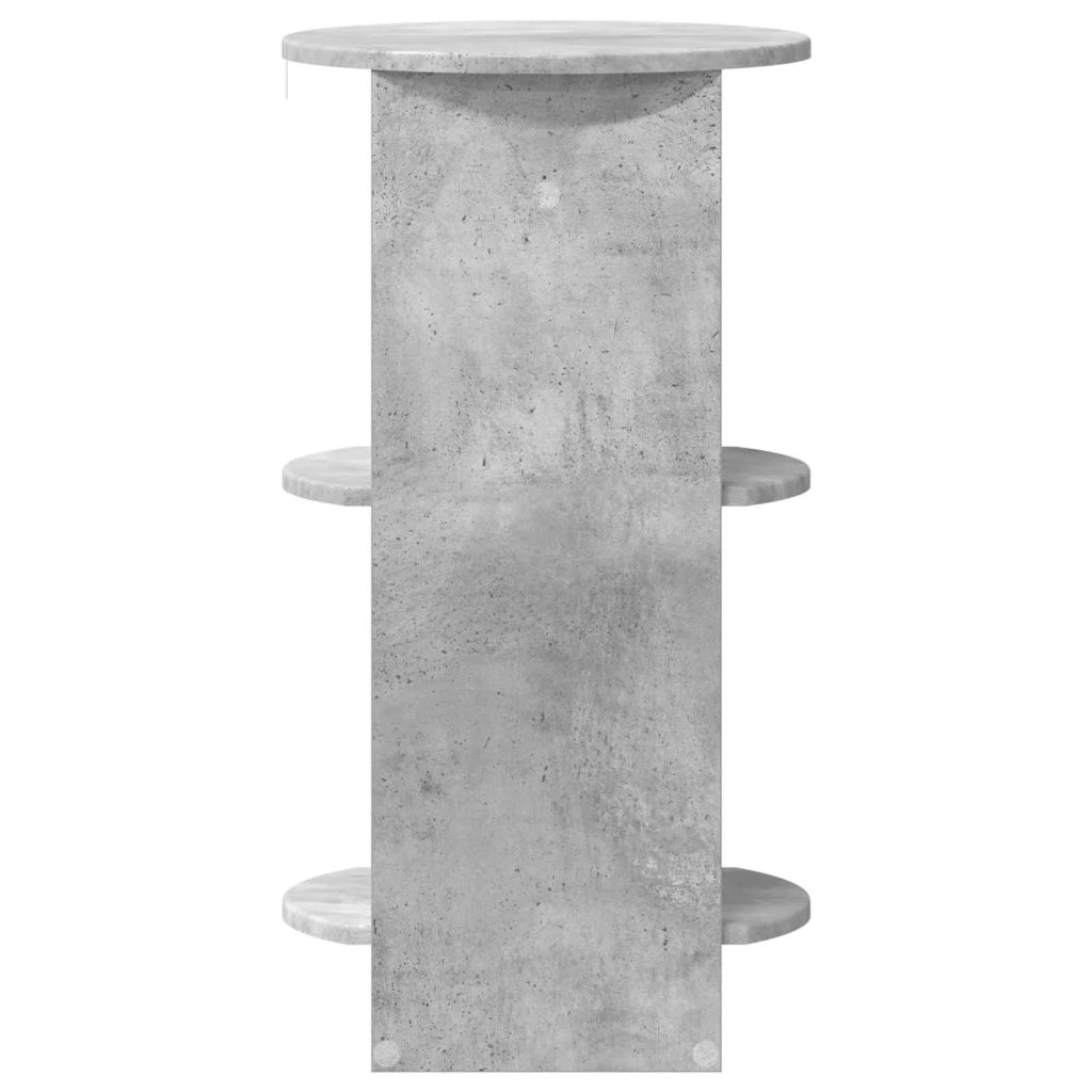 Mobile laterale Grigio Cemento Legno ingegnerizzato 899837