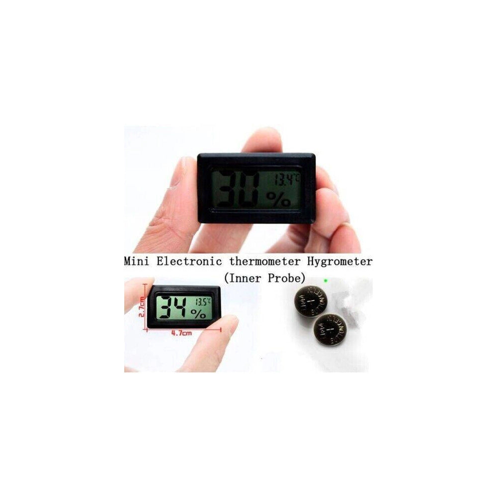 Trade Shop - Termometro Digitale Display Lcd Con Sonda Misura Temperatura Interna Ed Esterna -