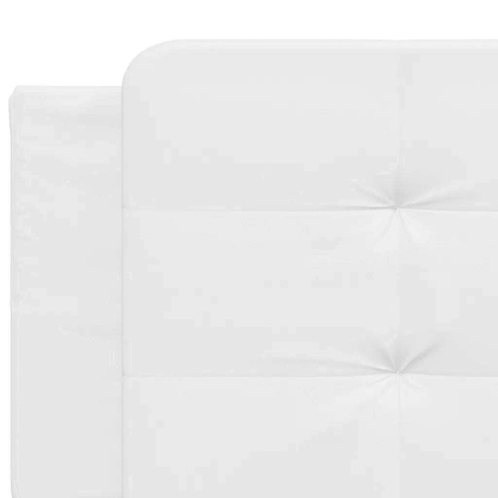Giroletto senza Materasso Zadar Bianco 160x200 cm in Similpelle 3208192