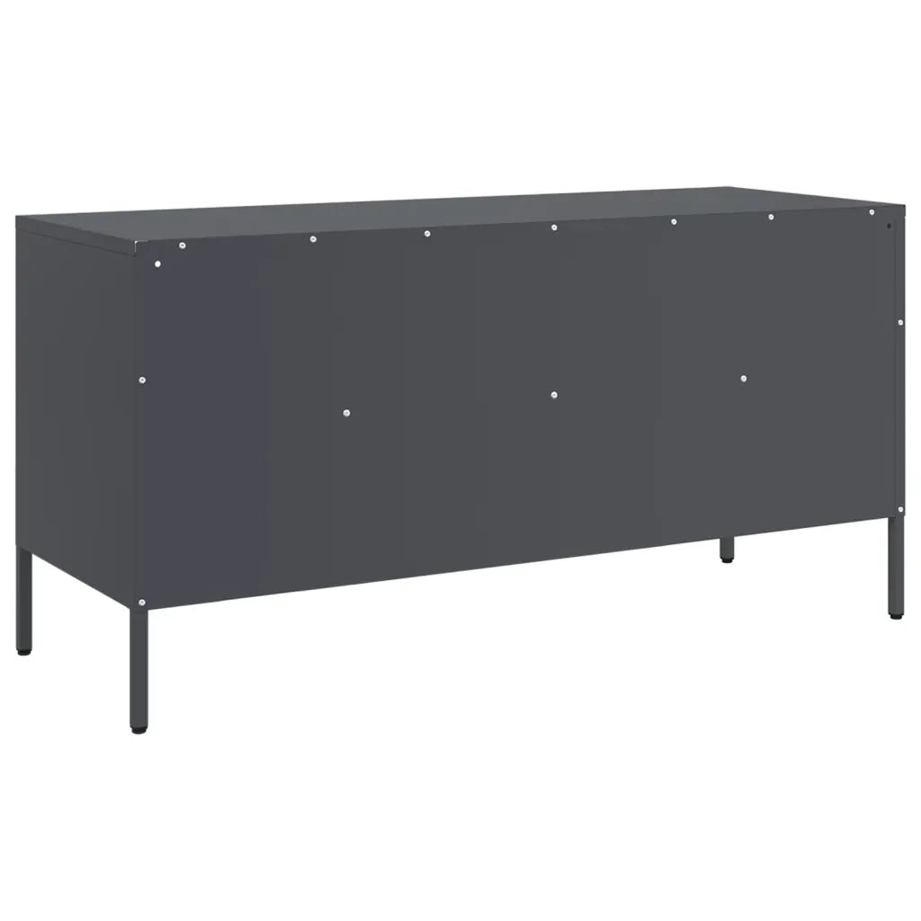 Mobile TV-Credenza TV-Console TV Antracite 100,5x39x50,5 cm in Acciaio 523534