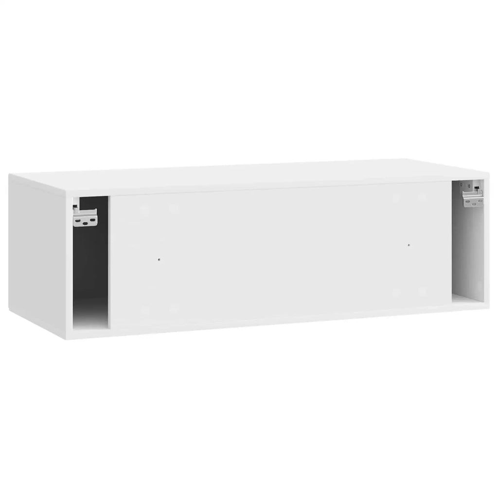Mobile TV da Muro | Armadietto TV | Mobile Porta TV Bianco Lucido 98 x 41 x 30 cm
