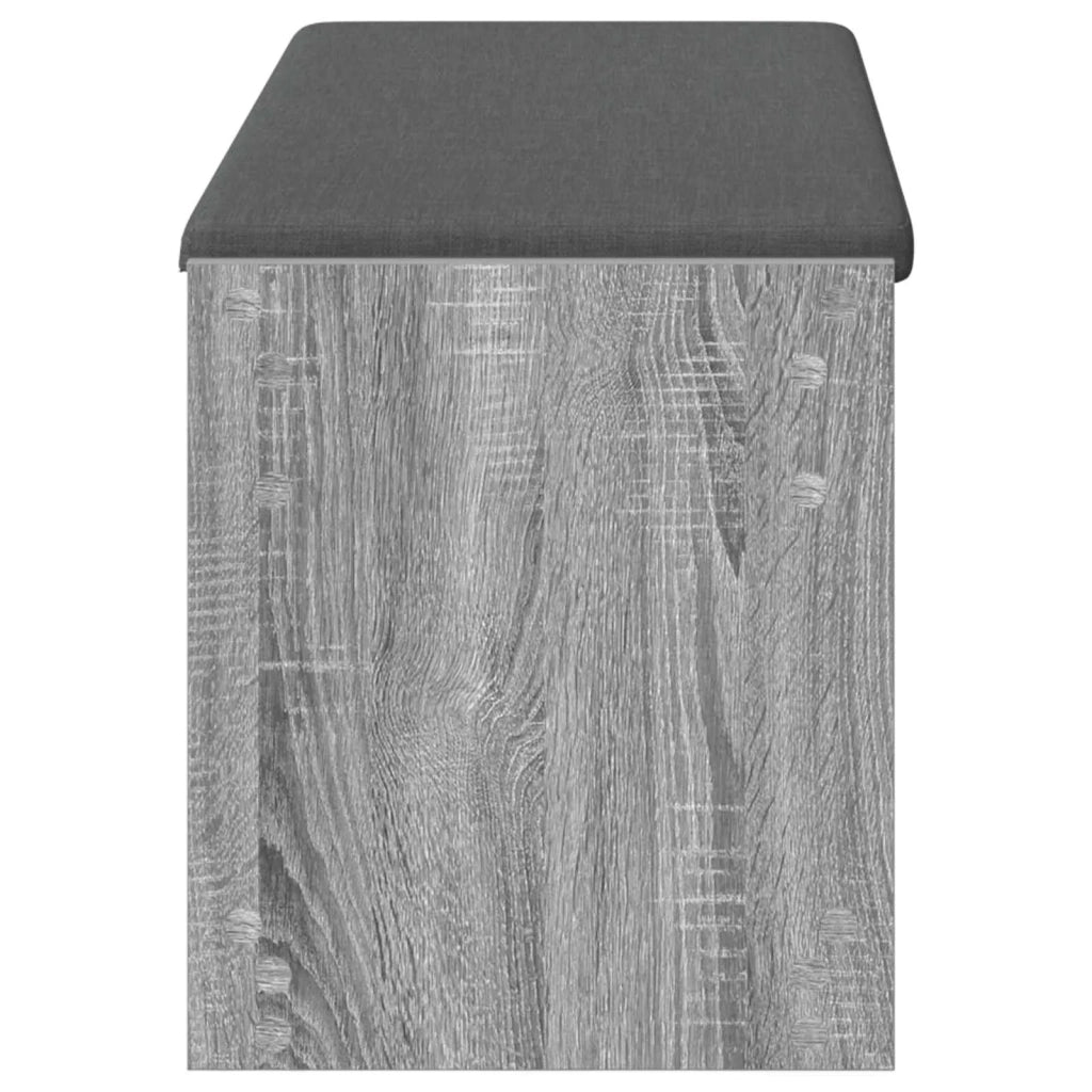 Panca per ingresso con cuscino-Sgabello-Panca da Corridoio Grigio Sonoma 103 x 38 x 45 cm