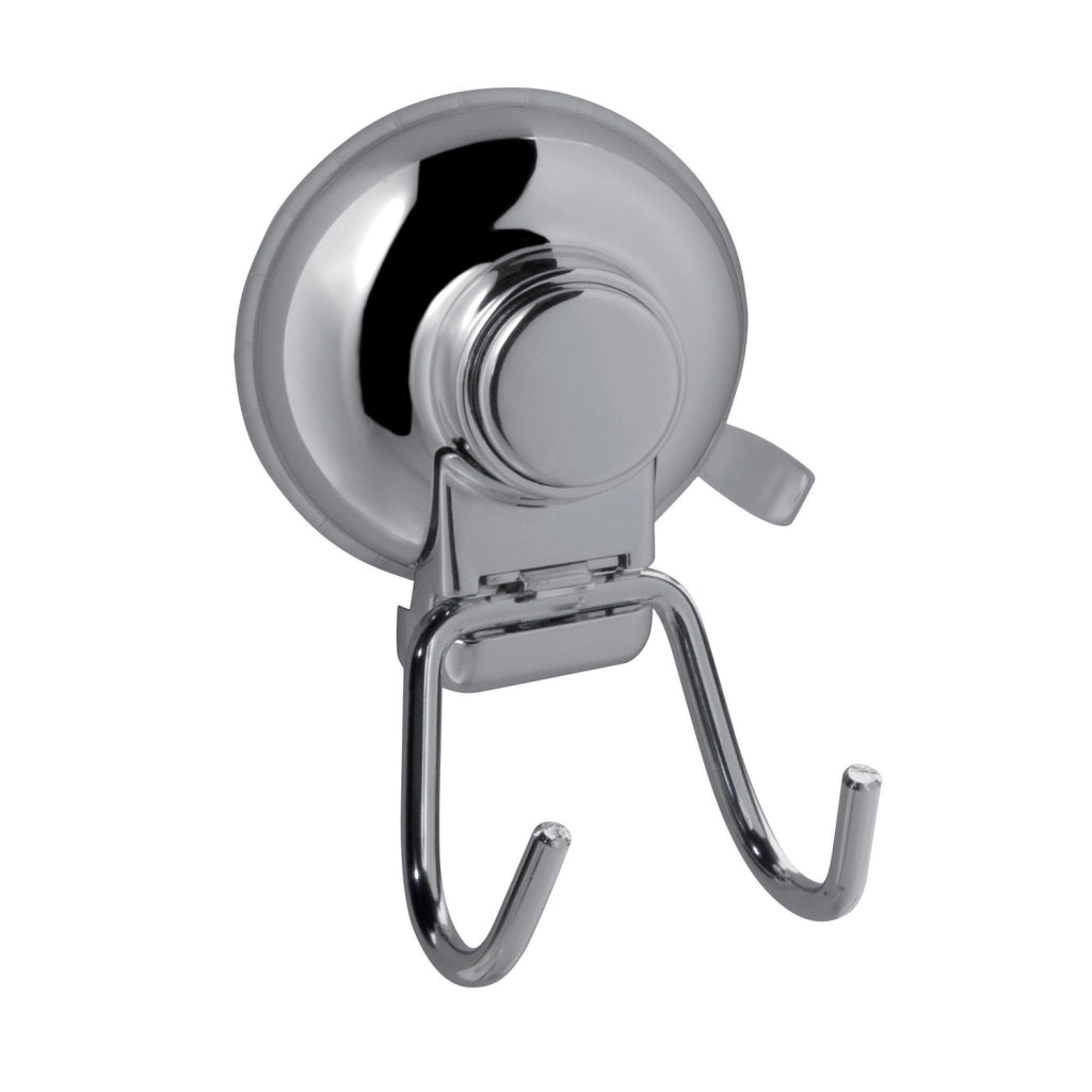 Appendiabiti doppio da muro in metallo e resine termoplastiche HO26 Gedy serie HOT Cromato
