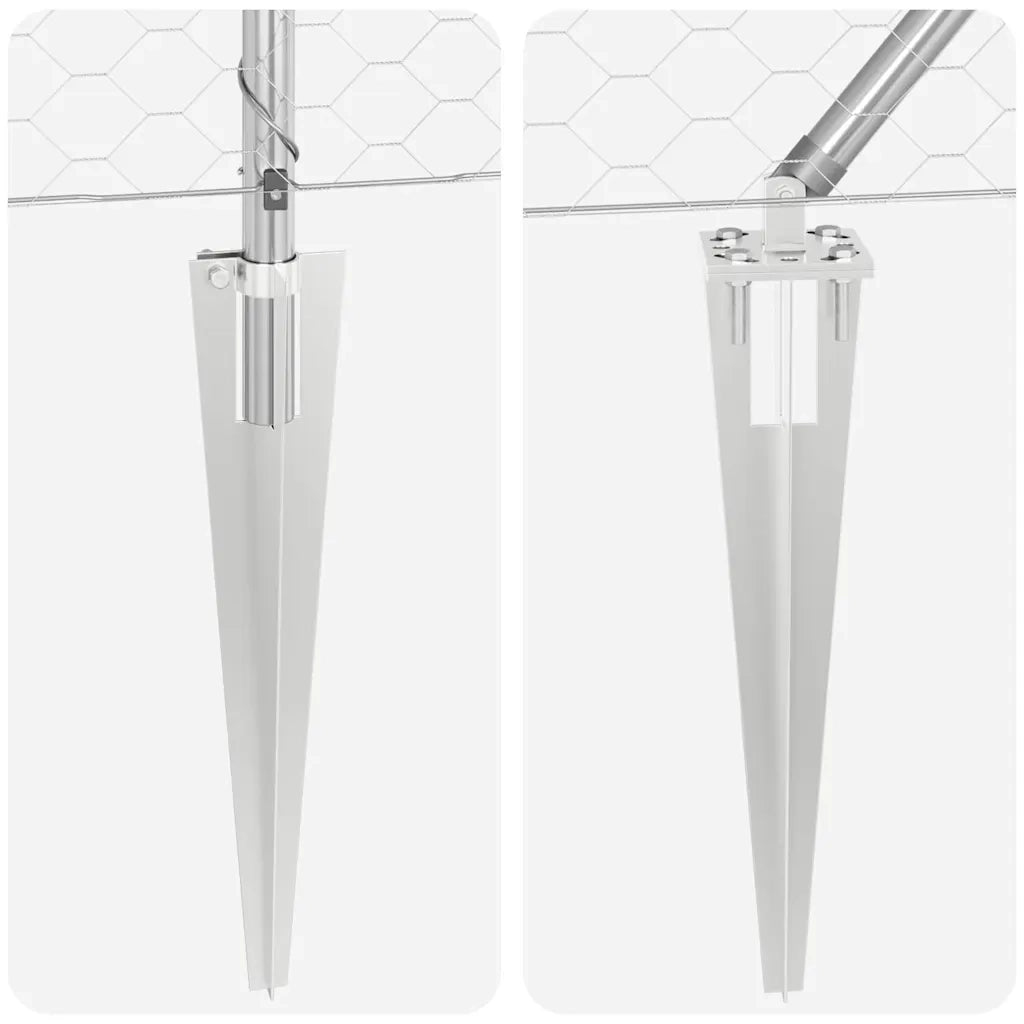 Palo della recinzione Argento 3353367
