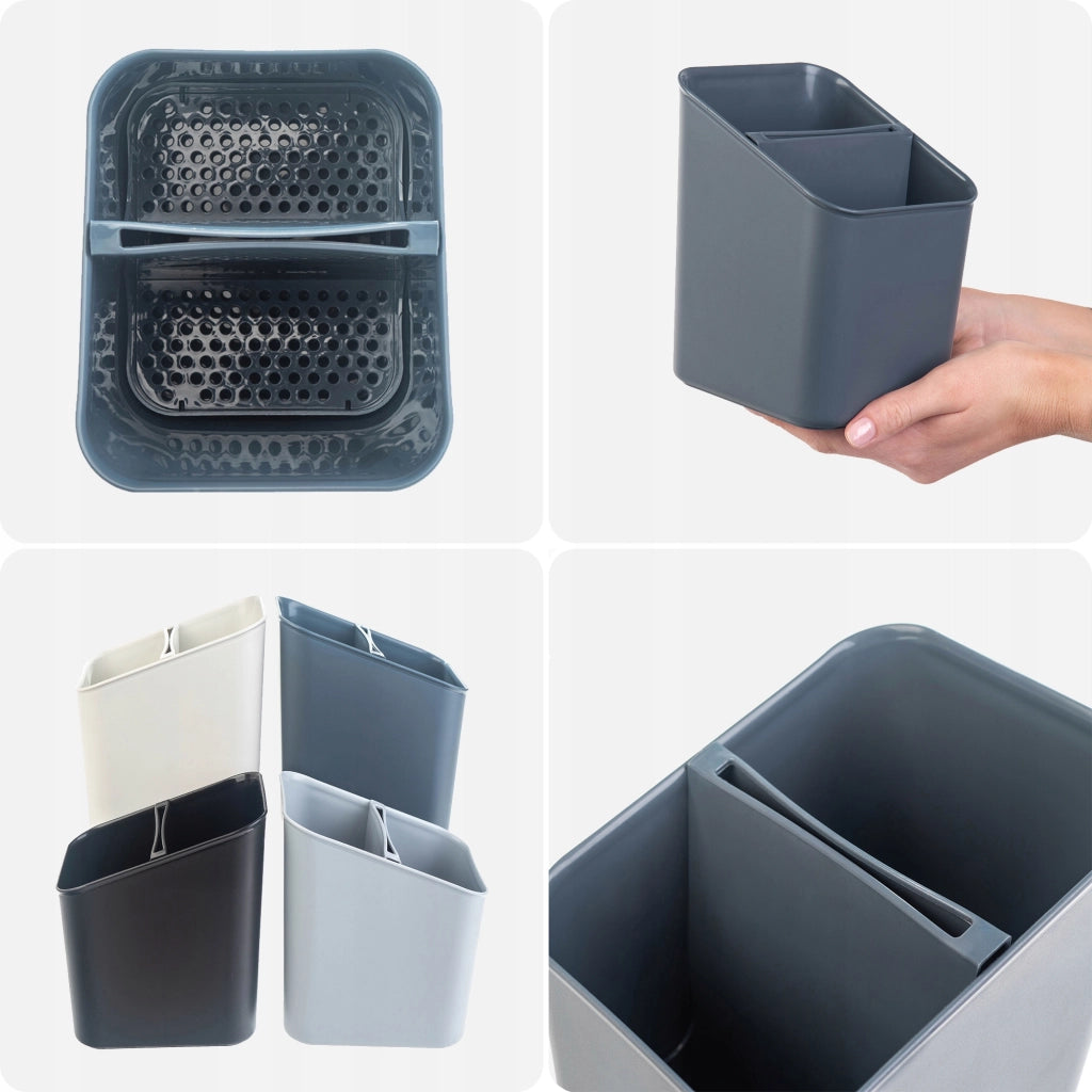 KADAX Scolaposate Organizer per utensili, contenitore in plastica grigio
