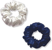 Haarband in Lusso - 100% Zucca - Materiale Elastico - 2 Pezzi - Amichevole con Capelli - Scrunchie per Capelli