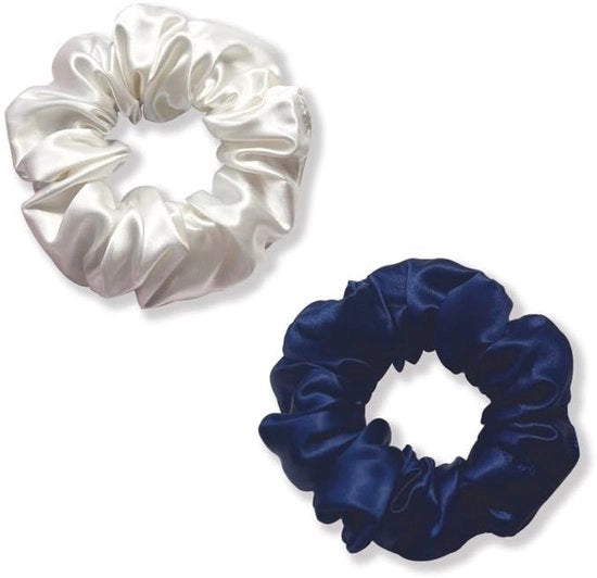 Haarband in Lusso - 100% Zucca - Materiale Elastico - 2 Pezzi - Amichevole con Capelli - Scrunchie per Capelli
