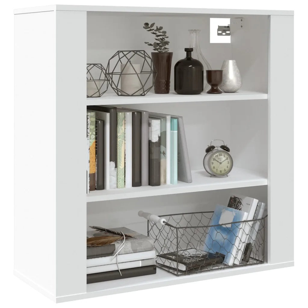 Mobile a Parete Bianco 80x33x80 cm in Legno Multistrato 816592
