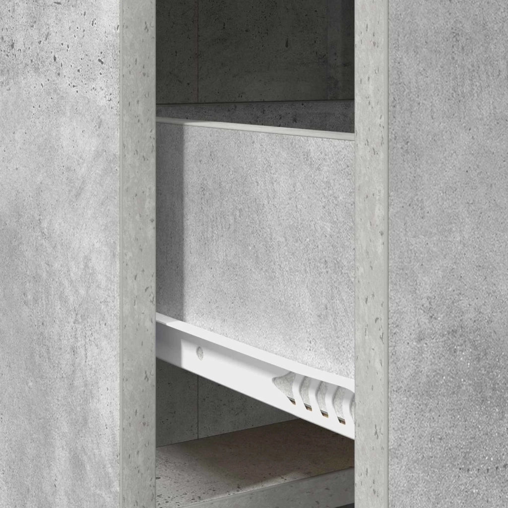 Credenza Grigio Cemento 75 x 33 x 80 cm Legno ingegnerizzato 8011102