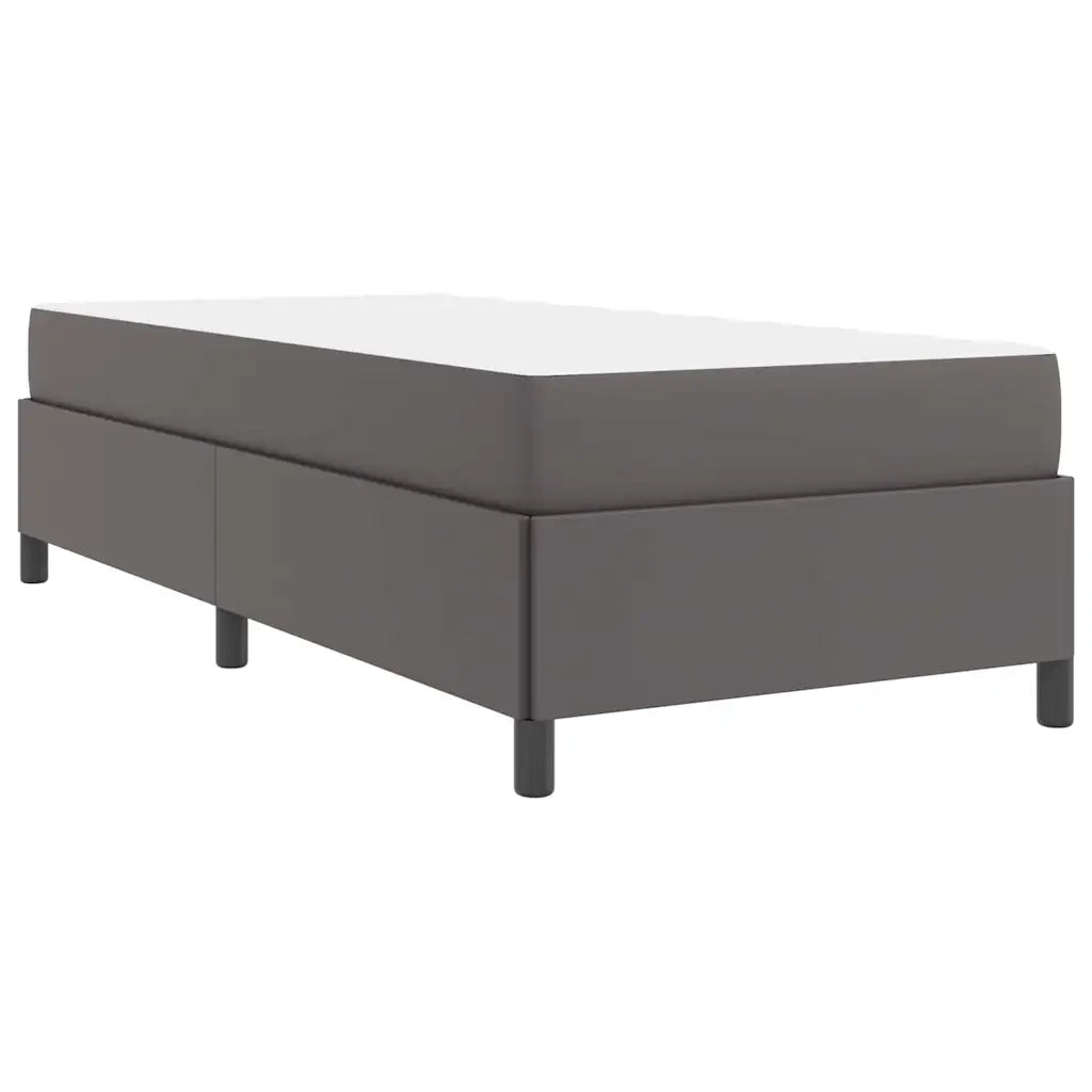 Struttura del letto con materasso-Giroletto con materasso Grigio 90 x 200 cm Tessuto 216506