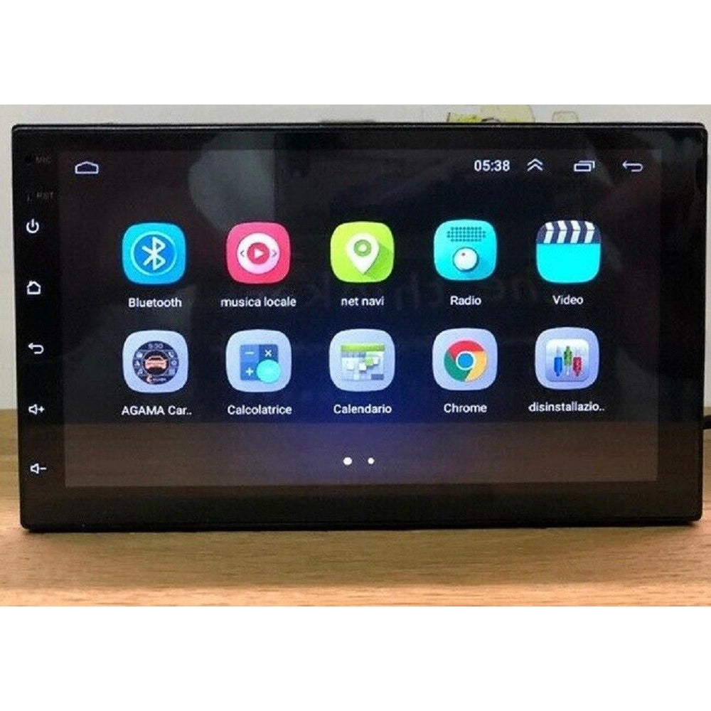 Trade Shop - Autoradio Doppio Din Android 8.1 Navigatore Gps Mirror Link Bluetooth Stereo -