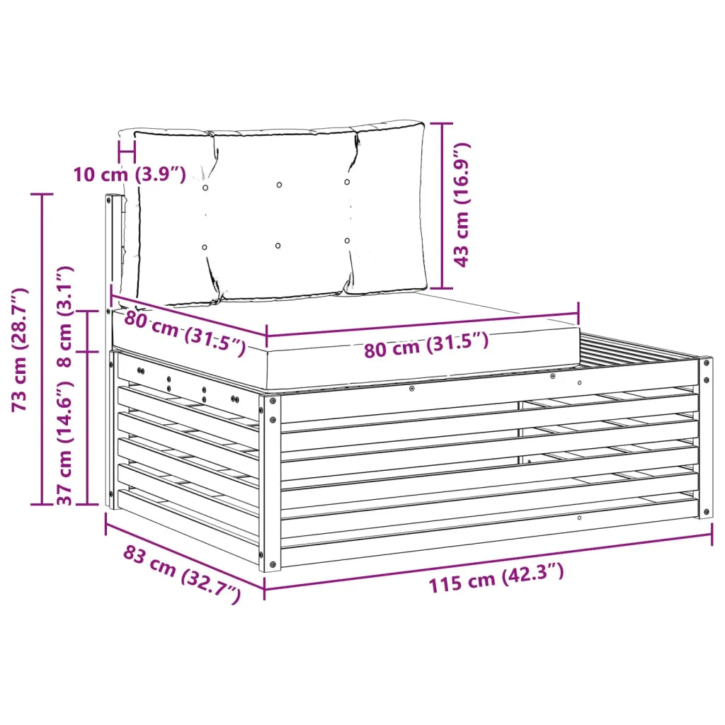 2 pz Set di divani da esterno Poliestere Bianco 3391106