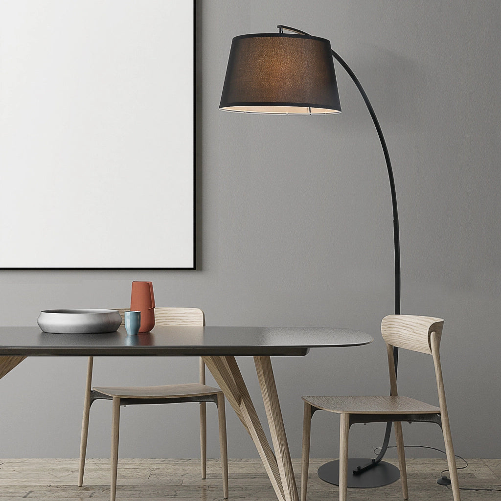 Lampada da terra arco ¨C Minimal ¨C metallo nero