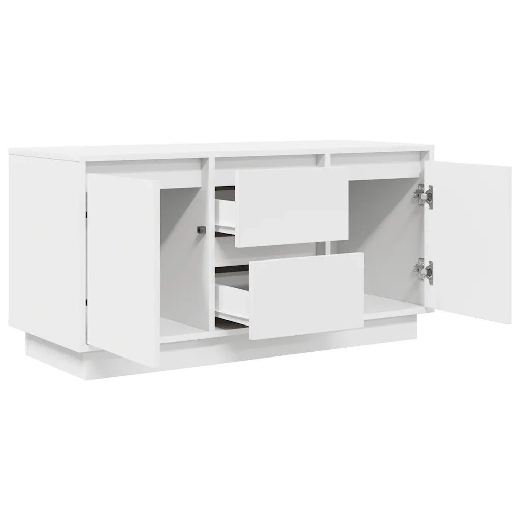 Mobile Porta TV con Luci LED-Mobile per TV-Credenza TV Bianco 100x41x50 cm