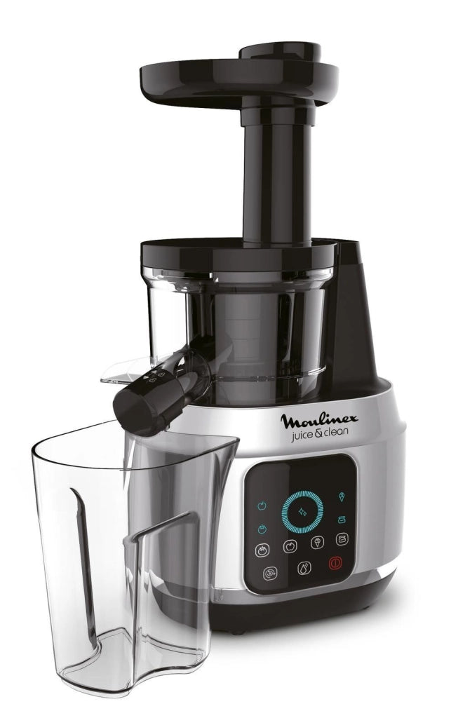 Moulinex ZU420E10 Juice and Clean Estrattore di succo a freddo 150 W 2 velocita' Touch Screen 0.8 L colore Alluminio Nero