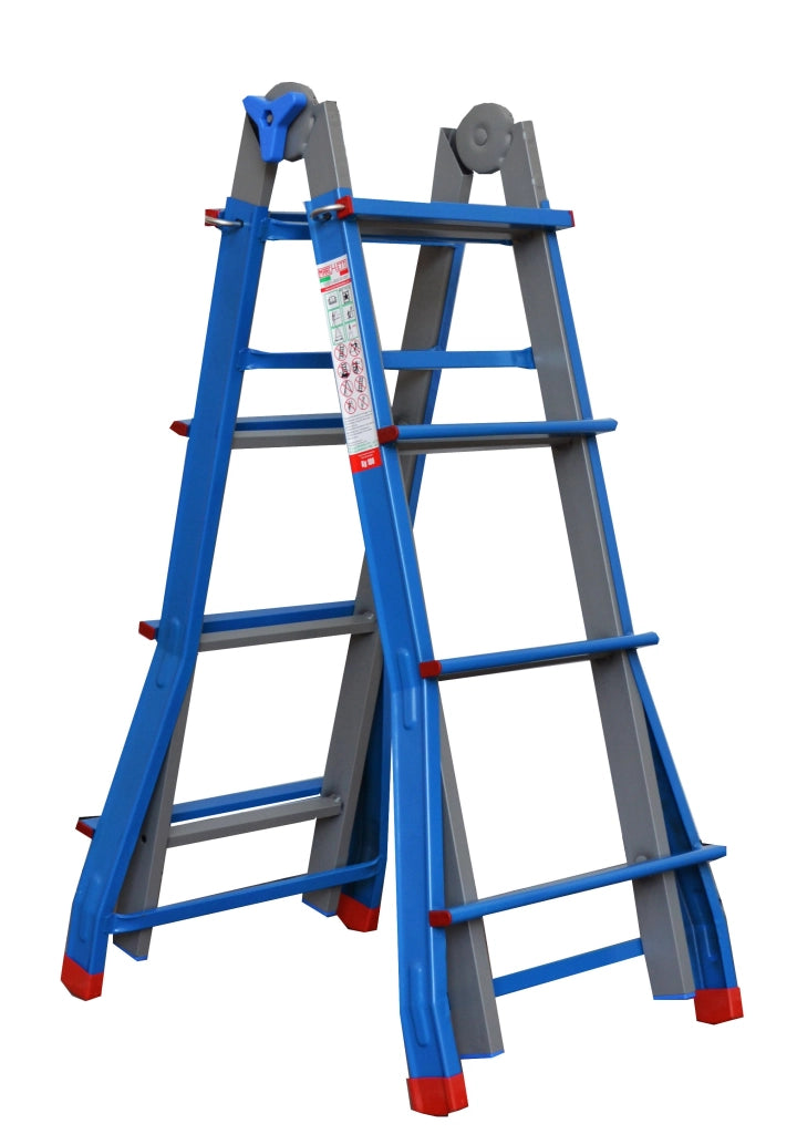 SCALA MULTIUSO 'METALLIKA' 4+4 gradini - MARCHETTI
