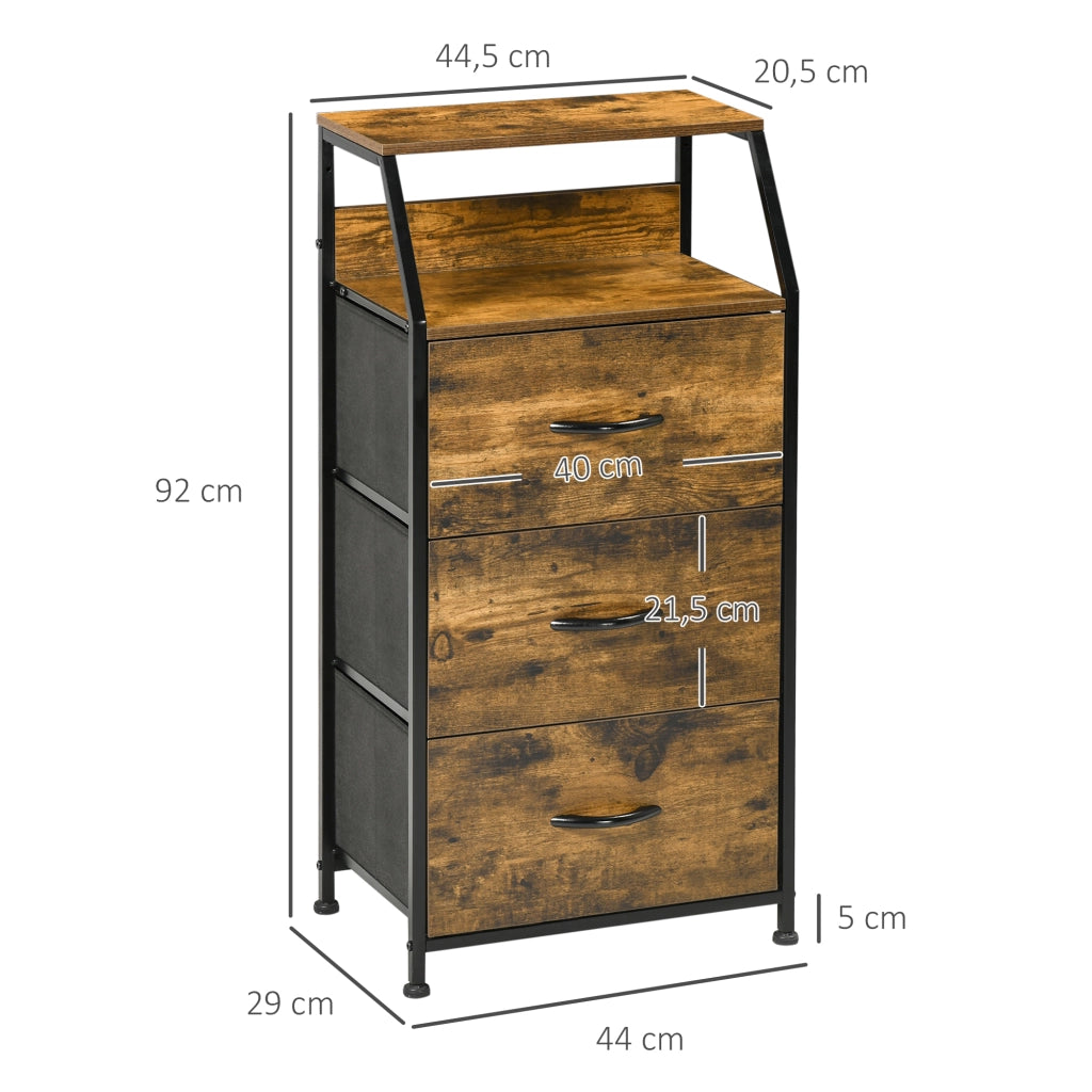 Armadio con cassetti ¨C zephmum ¨C marrone
