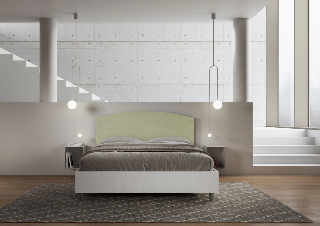 Letto Matrimoniale 160x190 cm con Rete Antilia Tè verde