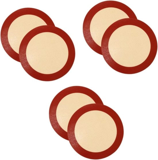 Set di 6 Tavoli di Cottura in Silicone - Tavoli di Cottura Antiscivolo per Cottura e Grigliata
