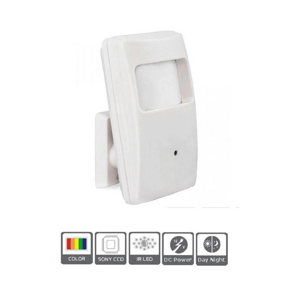 Trade Shop - Telecamera Ahd Spy Nascosta In Sensore Allarme Movimento Pir 1000 Tvl 1.3mp -