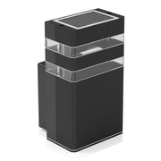 Applique esterno Eko-Light Vini nero IP54 GU10 alluminio