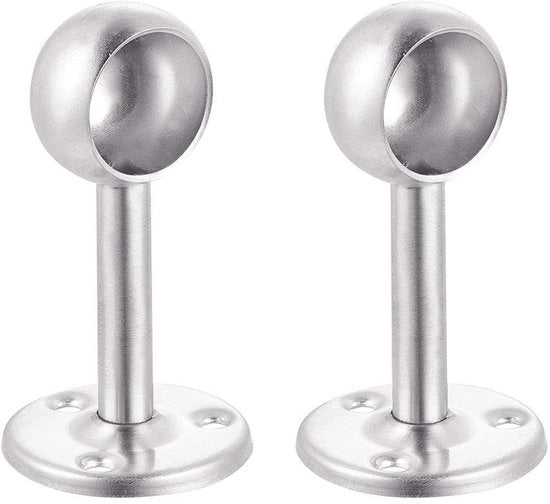 Sostegno per Armadio in Acciaio Inossidabile - Adatto per Maniglione da 25 mm - Facile da Installare - Per Risparmiare Spazio - Supporto per Armadio