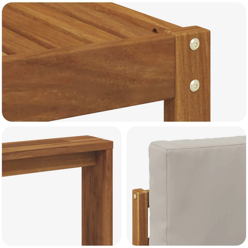 Set di divani da esterno 8 pcs Grigio Naturale e Chiaro 3366749