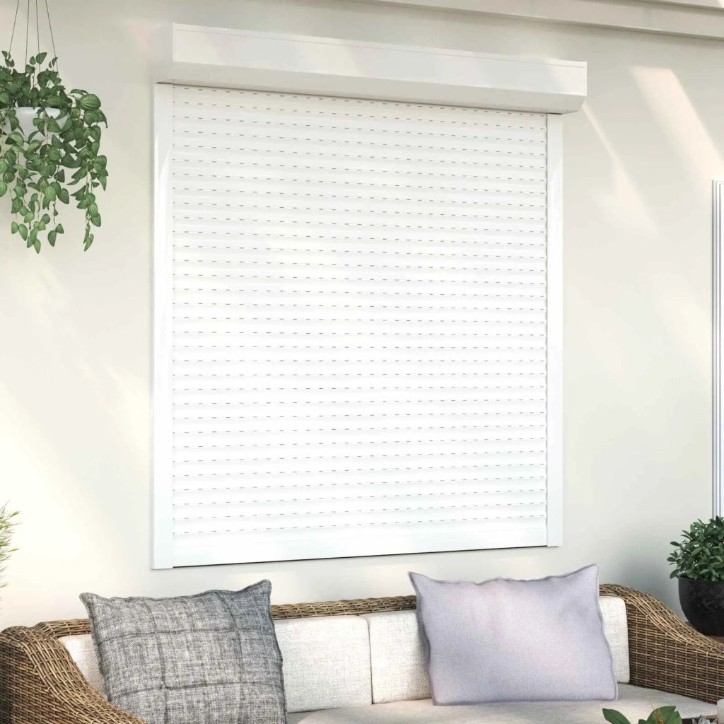Persiana a rullo Bianco 130 x 140 cm Alluminio e poliuretano 42047060
