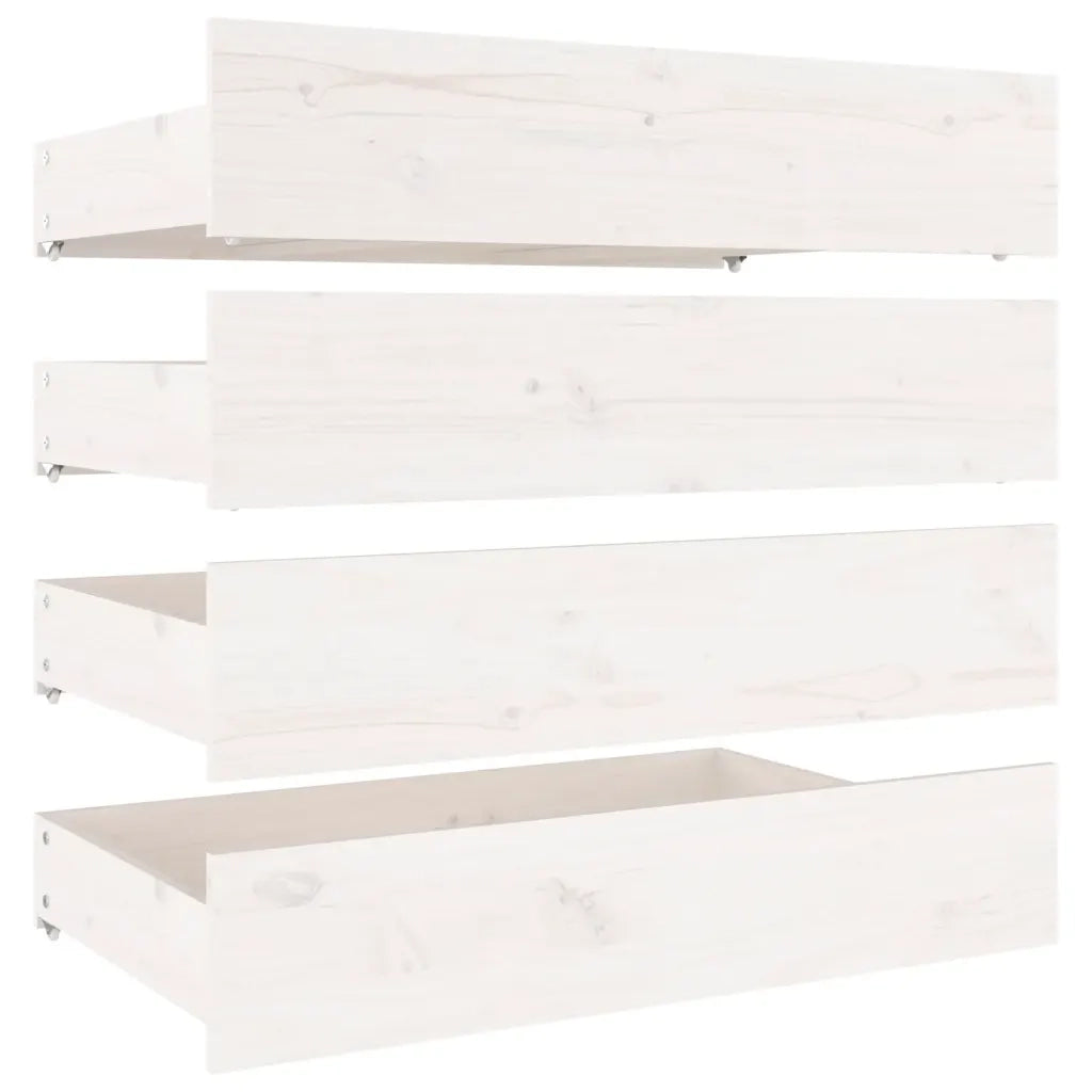 Giroletto con Cassetti Bianco 140x190 cm
