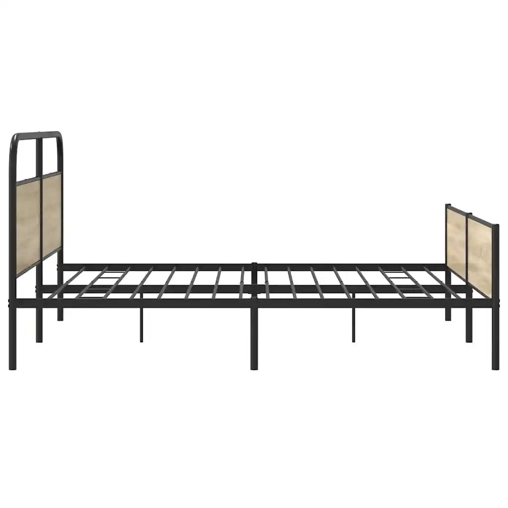 Giroletto senza Materaso in Metallo Rovere Fumo 193x203 cm 3318676