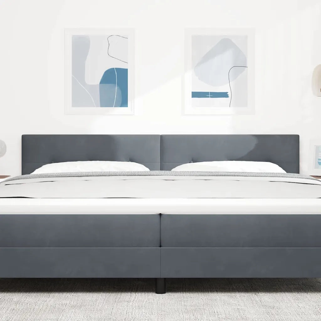 Testiera | Testata Grigio scuro 200 cm Velluto