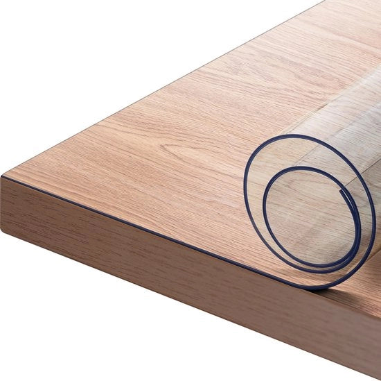 Tavolo da Cucina - Impermeabile e Resistente al Calore - per Sala da Pranzo e Cucina - PVC - Lavabile - 70x120 cm - Translucido