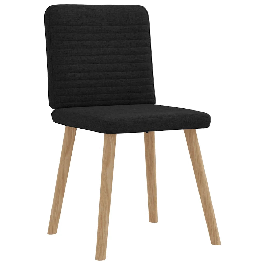 Sedie da Pranzo 6 pz Nere in Tessuto 3315516