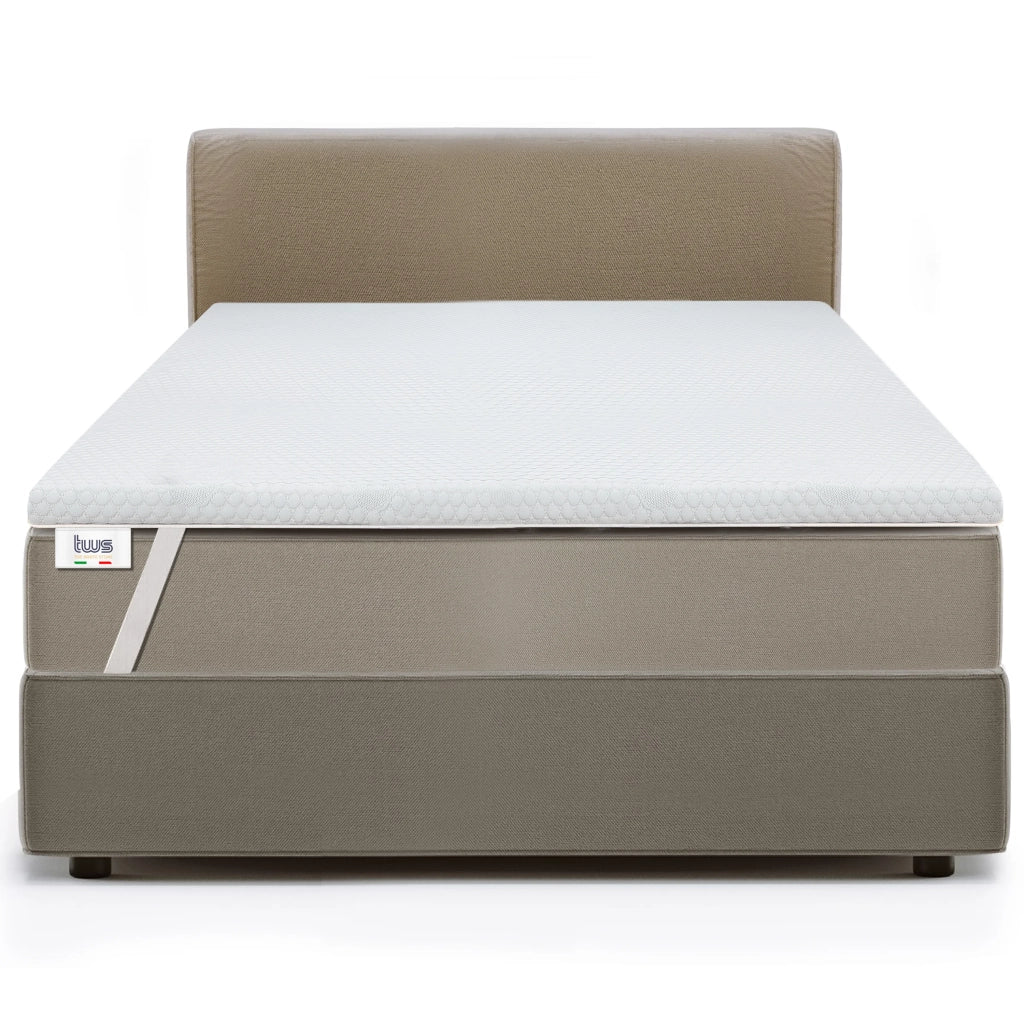 Topper Memory Foam 110 x 175 | Correttore Materasso 6 cm | Coprimaterasso con Rivestimento Sfoderabile Antibatterico e Antimicotico