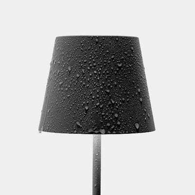 Zafferano Lampada a led da tavolo Poldina Pro Bianca ricaricabile e dimmerabile con batteria fino a 12 ore. Da uso esterno IP65