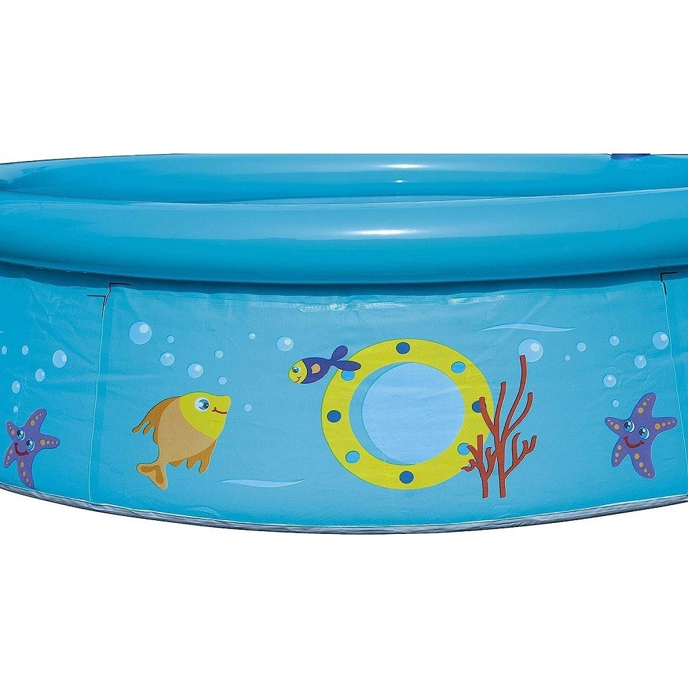 Trade Shop - La Mia Prima Piscina Fuori Terra Fast Set Con Spruzzatore 152x38cm 2 Colori 57326 -