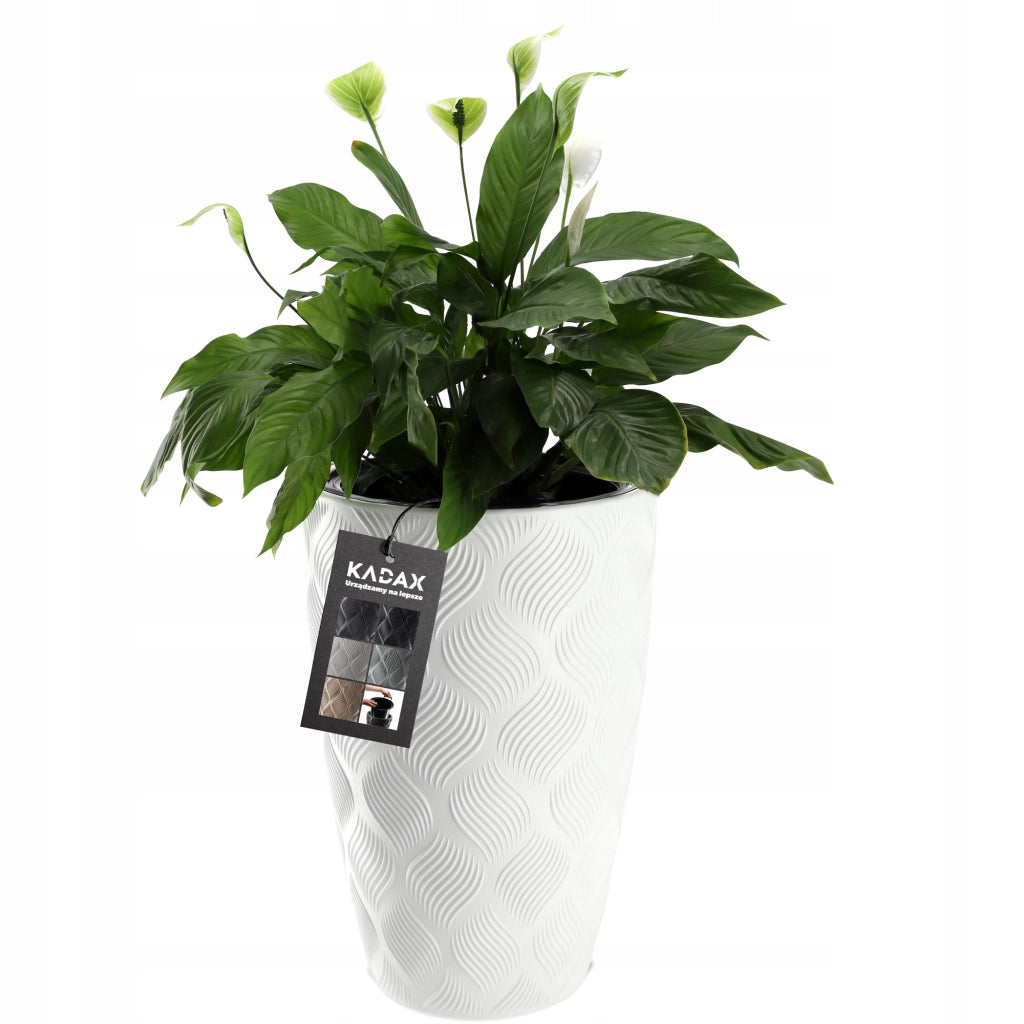 Vaso da fiori KADAX con inserto 48 cm, copertura in plastica alta