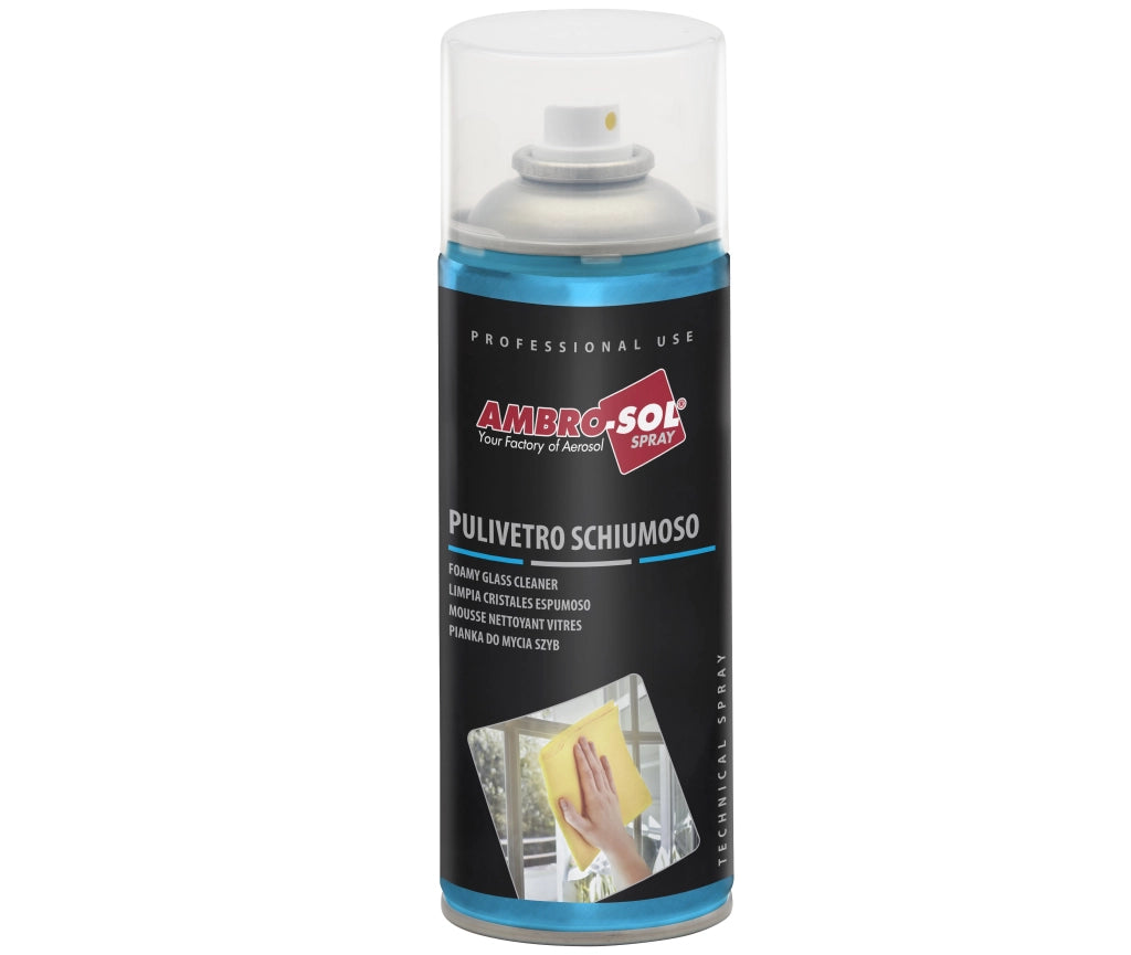 PULITORE VETRI E SCHERMI SCHIUMOSO AMBROSOL 400 ml - AMBROSOL