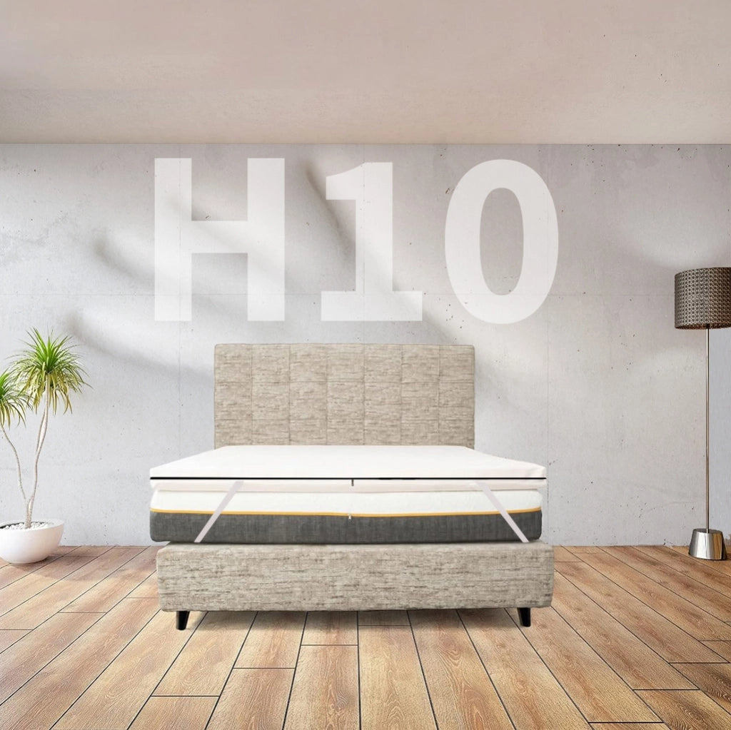 Topper memory H10 Cm molto morbido e avvolgente | TOPPER MEMORY anche per pesi extra singolo 95X190 Cm | Topper design americano sfoderabile con elastici per fissaggio - CUPID H10