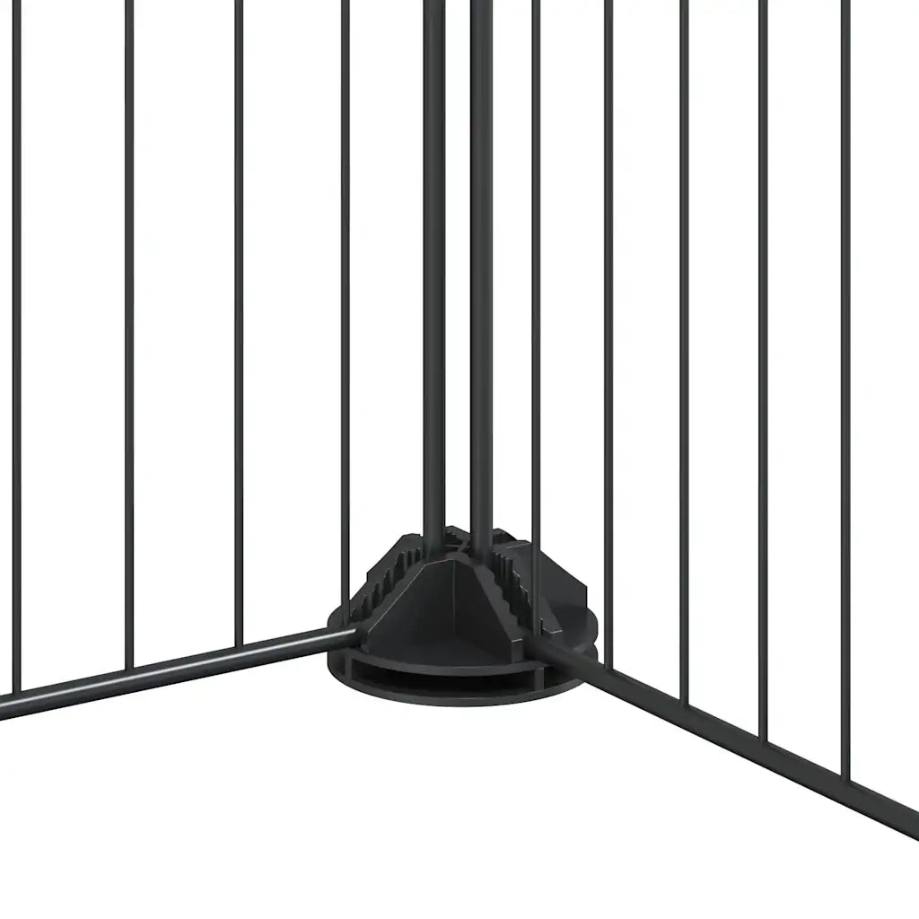 Gabbia per Animali 36 Pannelli con Porta Nera 35x35 cm Acciaio CFW5006314