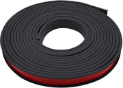 Protezione angolare a forma curva, 1 m x 16 mm, protezione angolare flessibile in TPE per la sicurezza dei bambini, protezione angolare autoadesiva per angoli di tavoli e mobili (nero)