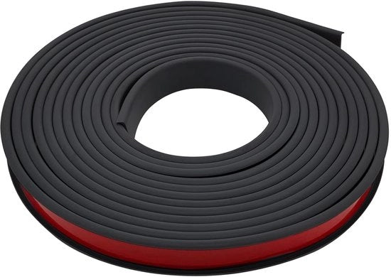 Protezione angolare a forma curva, 1 m x 16 mm, protezione angolare flessibile in TPE per la sicurezza dei bambini, protezione angolare autoadesiva per angoli di tavoli e mobili (nero)