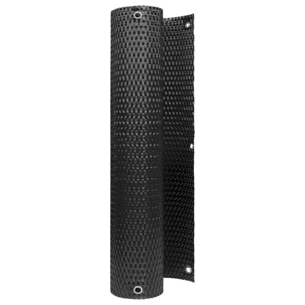 Schermo per Balcone con Occhielli Nero 42032660