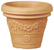 Cheonda - Vaso Festonato Colore: Terracotta Anticato, Taglia: 47 -8, Materiale: Polietilene